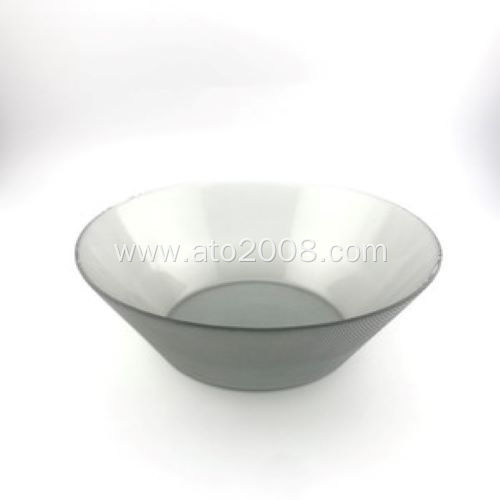Smoky Gray Salad Glass Bowl