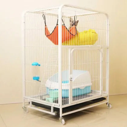 2-Tier Indoor Cat Cage: DIY Cat Crate & Kennel