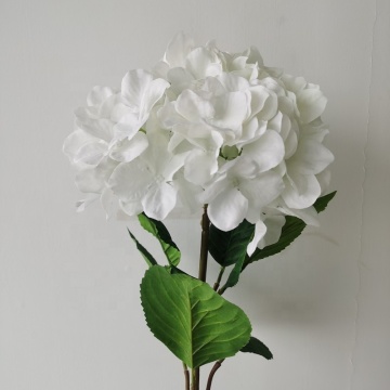 Υψηλής ποιότητας Long Stem White Τεχνητή Hydrangea Λουλούδια προς πώληση