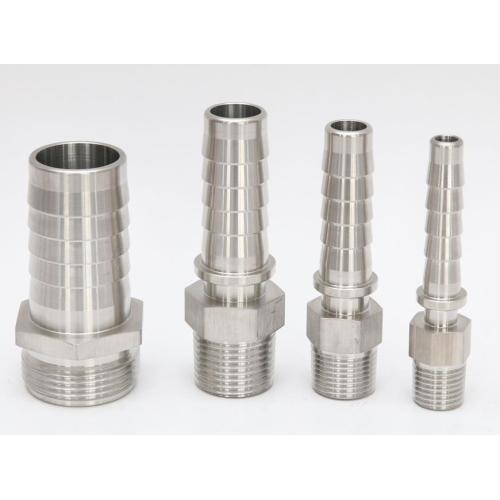 CNC machining stainless steel pipe connect fittings