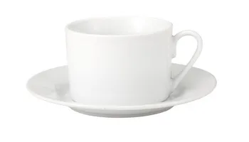 White Porcelain Tea Cup & Saucer 230cc
