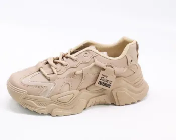 Chunky Hot Sale Spring New Style Summer White Mesh Shoes for Ladies