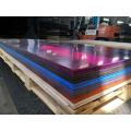 Feuille acrylique translucide de couleur pourpre