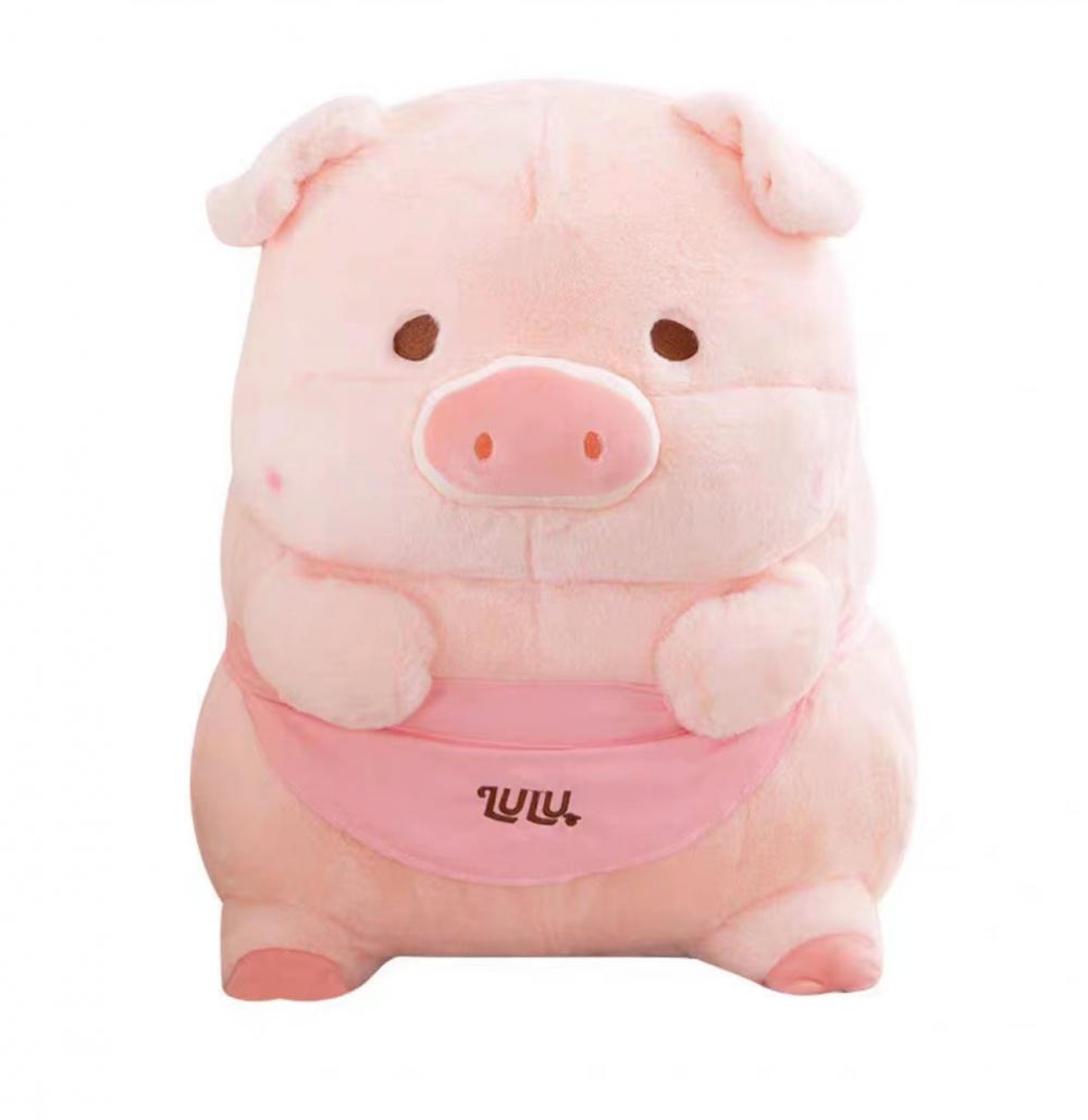 Chubby piggy plush doll