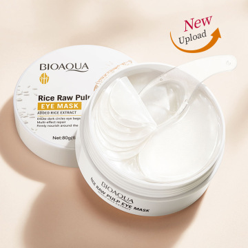 2024 BIOAOUA Rice Puree Eye Mask: Moisturizing, Desalinating Dark Circles & Hydrating Around Eyes