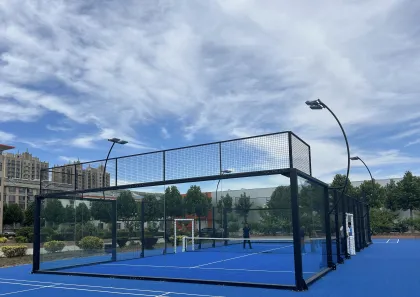 Big pillars padel court