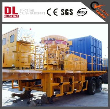 DUOLING TYRE MOBILE ROCK CRUSHING PLANT