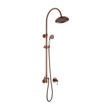 Combinaison de colonne de douche en bronze antique rouge