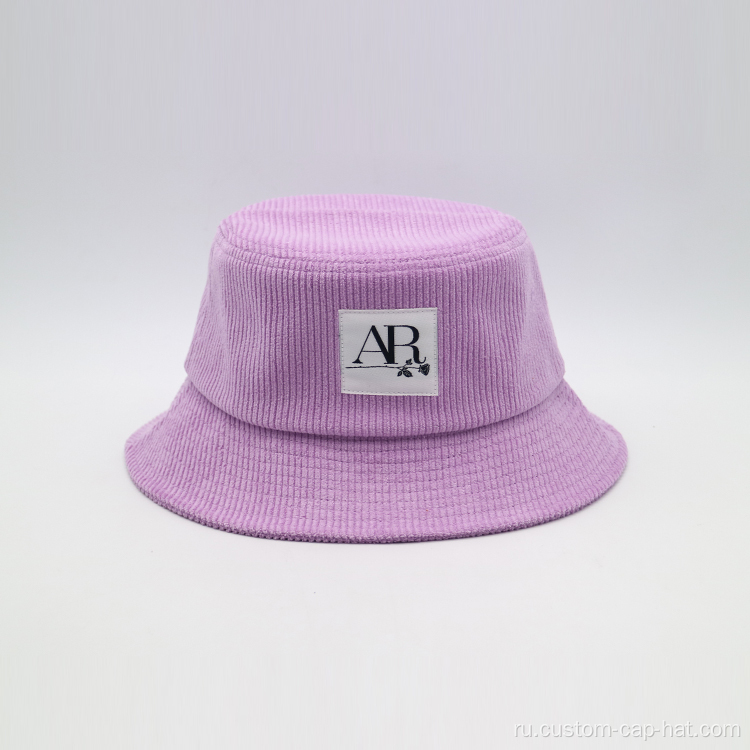 Фиолетовая шляпа вельветовой шляпы оптом