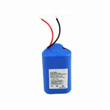 11.1V 1400mAh Li-ion Battery Pack 3S1P, High Discharge Rate, CE, UL, RoHS Listed
