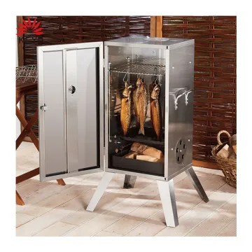 Outdoor Kitchen Fish Vertical Smoker BBQ Grill Stainless Steel Meat Smoker