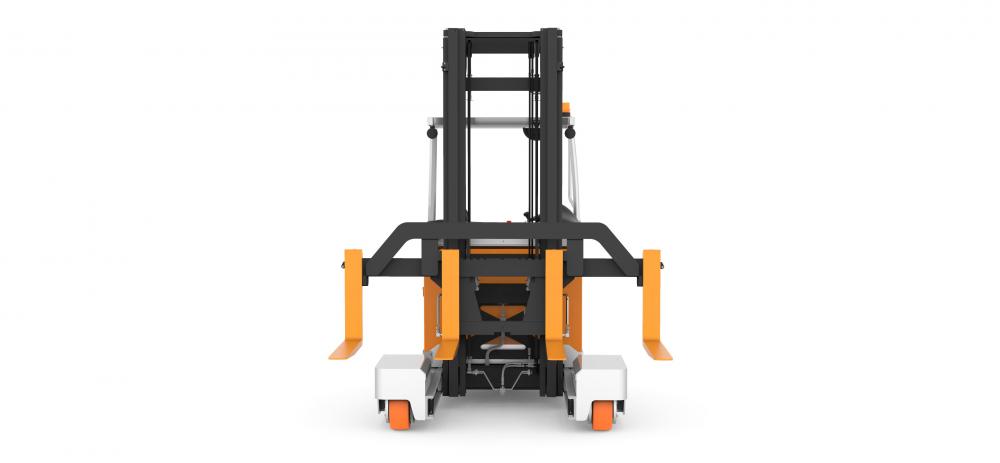 heavy duty long material handing multi way forklift