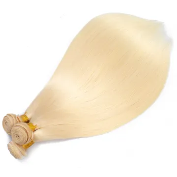 Blonde Hair Bundles Pre Colored Ombre Top Quality Hair Cuticle Aligned Virgin 613 Blonde Brazilian Human Hair Extension