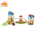 Peralatan Slide Dan Sandbox Outdoor Playground HPL