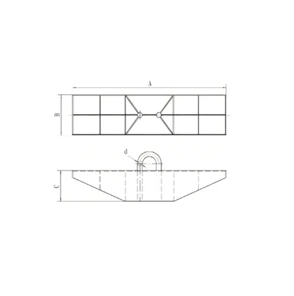 Durable boat shaped anchor