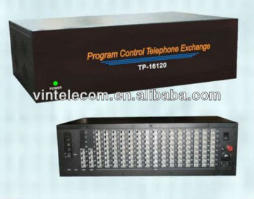 China PBX system VinTeleocom TP16120 series metal PABX with 120 extension lines