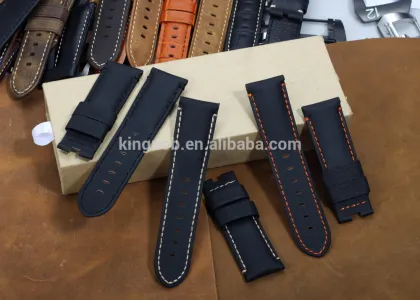 24mm rubber watch band stainless steel watch bands for panerai watch strap