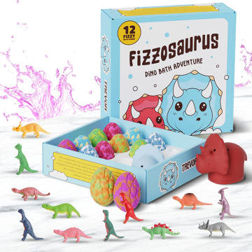 OEM Customized Dinosaur Egg Bath Bombs with Organic Ingredients for Kids