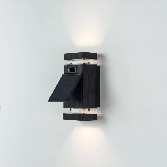 Aluminium Die-Casting Solar-Powered Double Head Wall Light
