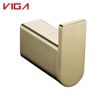 Shining Gold Stainless Steel Bathroom Wall-Mounted Coat Hook