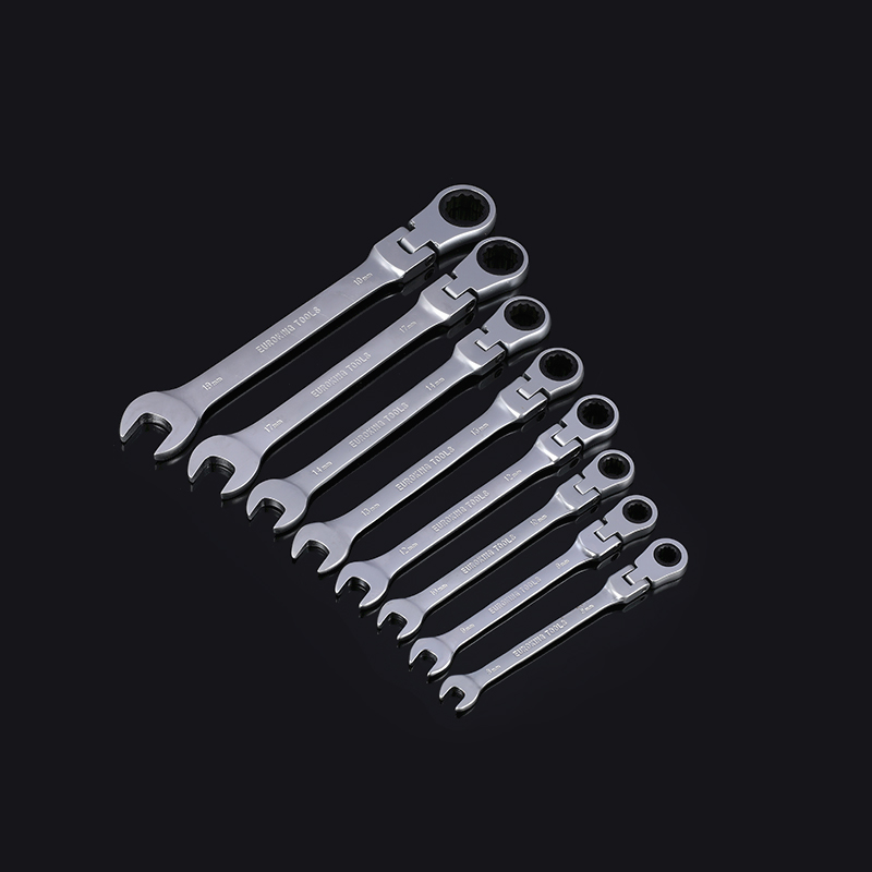 8PCS Flex Head Ratcheting Wrench Set