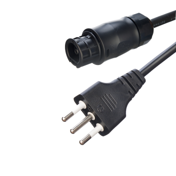 Power Cord Rubber Cable H07RN-F IMQ 3pin Plug with Betteri BC01 IP68 Connector for Balcony Photovoltaic Systems
