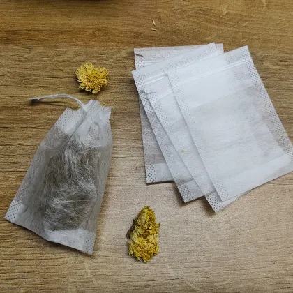 Biodegradable PLA Tea Bags with Drawstring