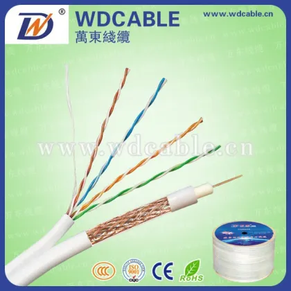 Coaxial Cable RG59 Siamese Security CCTV Cable