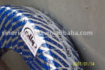 Bias truck tyre with packing