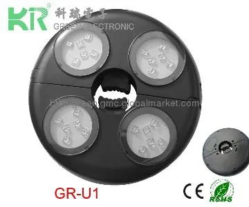 solar umbrella light with solar panel,led umbrella light