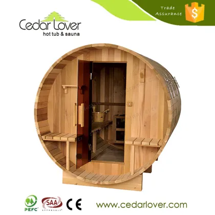 Hot products Best Quality outdoor wooden Sauna Barrel room