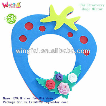 Funny strawberry shaped EVA Mirror for Chilldren