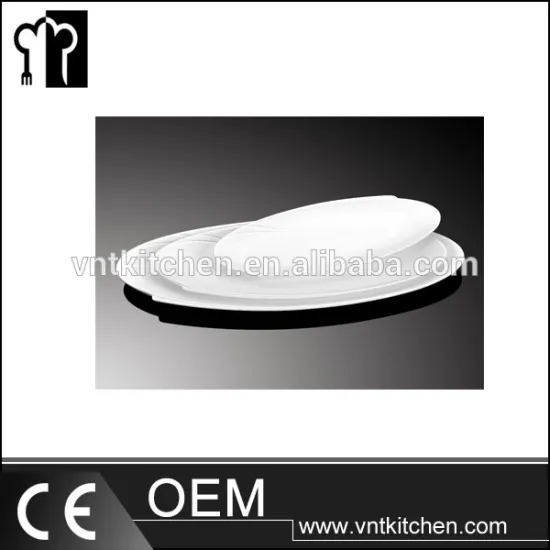 VNTY029 12" Ceramic Egg Shape Plate