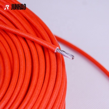 Fil rouge tresse en fibre de verre unique 4 mm 300 V Câble d'éclairage tressé multi-brin de 4 mm 300 V