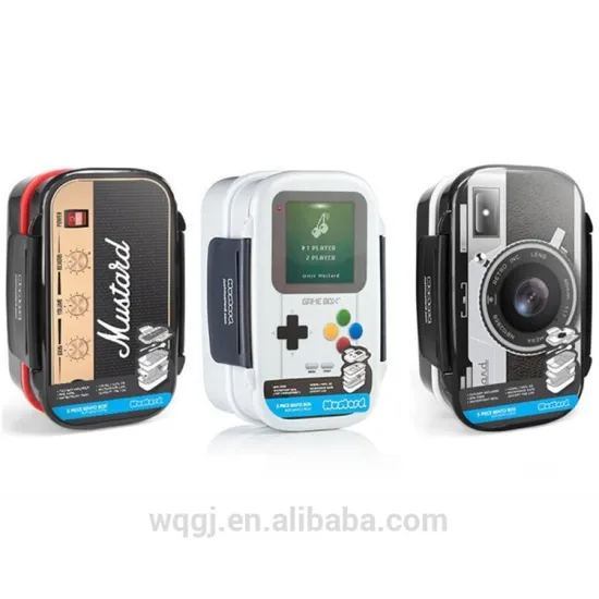 New Design Creative Camera/Rock/Game Double Lunch Box Microwave Lunch Box