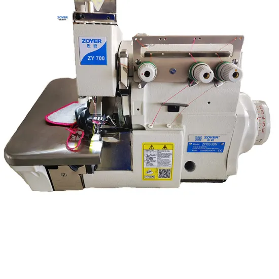 Zoyer ZY700-3DM 3-Thread Direct Drive High Speed Sewing Machine for Hotels and Manufacturing Plants (220V)