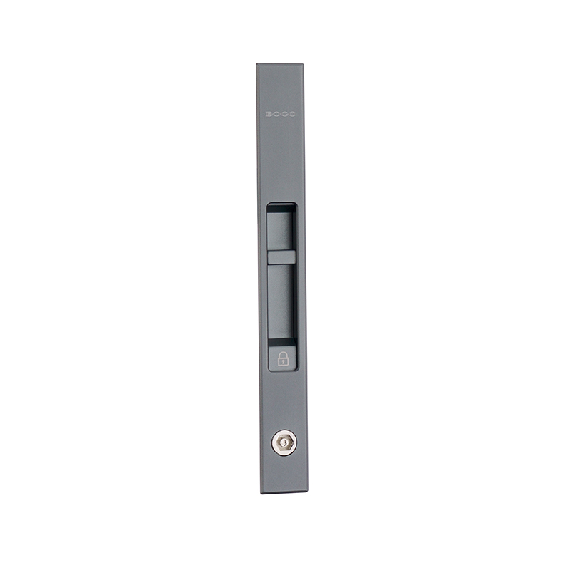 Manija exterior de puerta corredera de cerradura automática de aleación de aluminio