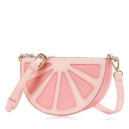 Cute candy color fruit shape shoulder bag handbag