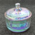 Rainbow Effect Crystal Glass Candy Box Cake Jar