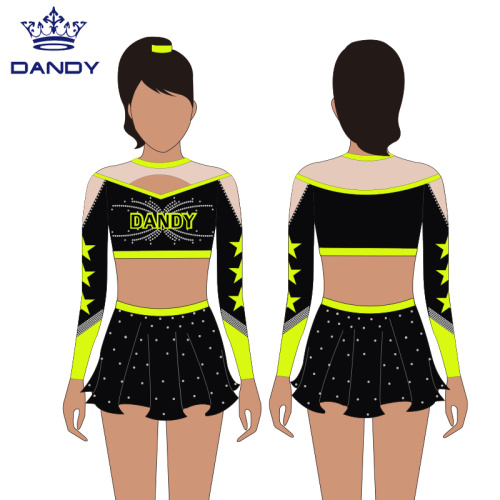 Custom royal blue cheer uniform