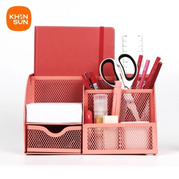 High Quality Metal Office Organizer Mesh Storage Box