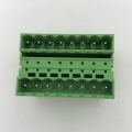 Double rows pluggable PCB male terminal block