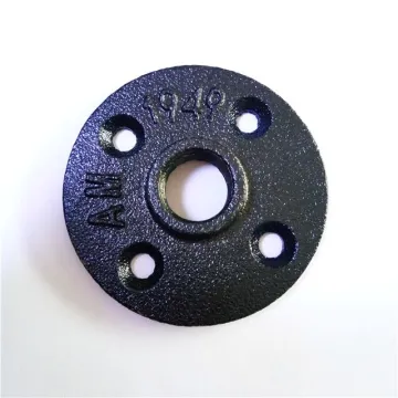 Black Malleable cast iron 1/2 inch floor flange