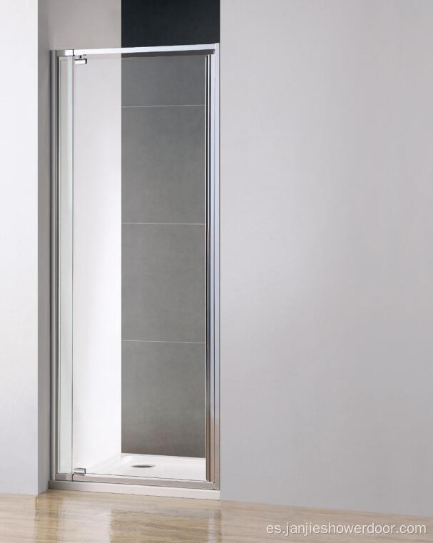 pantalla de ducha de pivote enmarcada de aluminio