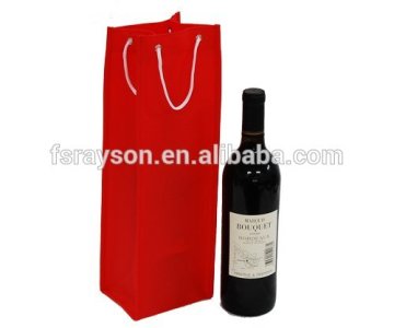Rational construction promotional nonwoven wine bag