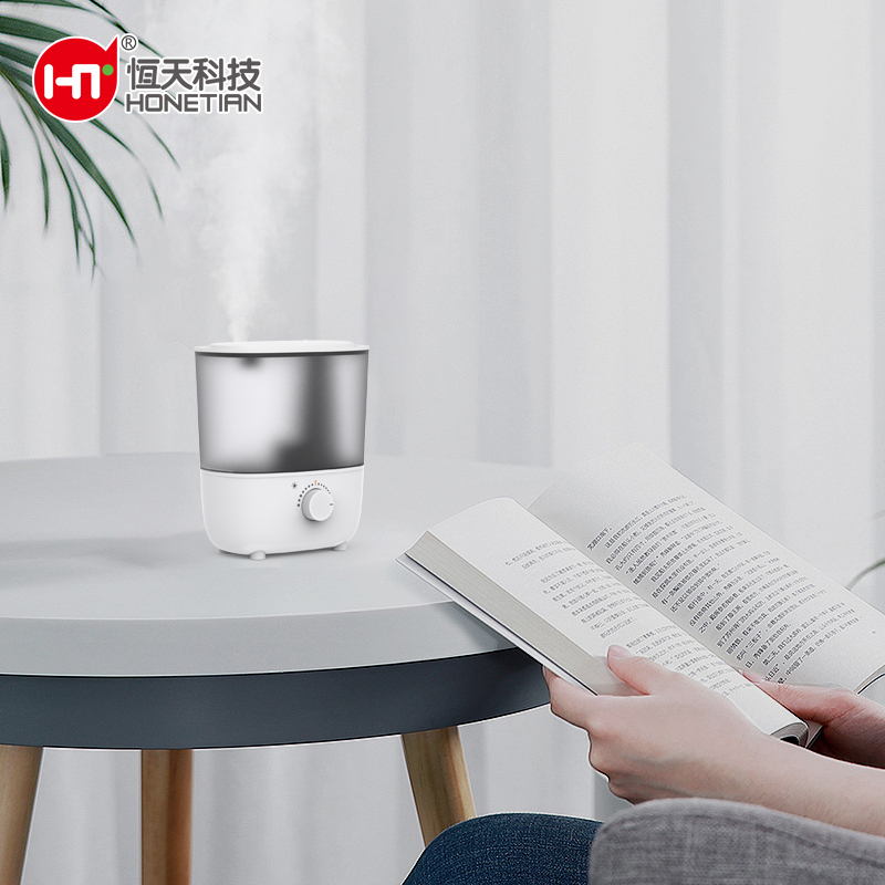 HONETIAN 7 color night light knob control high mist output 2.5L capacity custom colors indoor plastics top fill humidifier