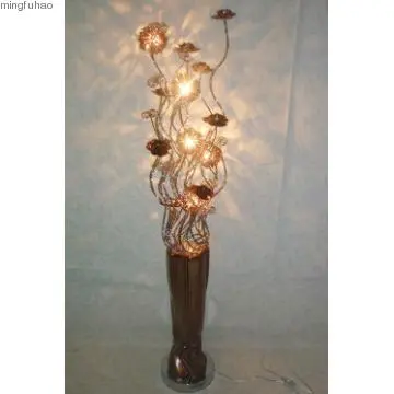 Popular Aluminium flower vase Floor Lamp