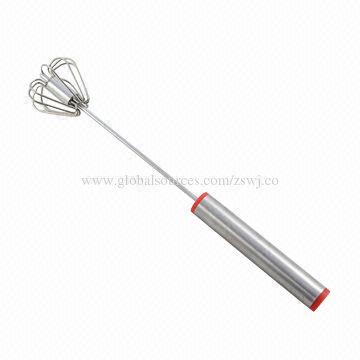 Rotating Egg Beater, Made of Stainless Steel