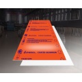 Plaque en tôle d&#39;aluminium orange brillant 1,6 mm d&#39;épaisseur 5052 H32