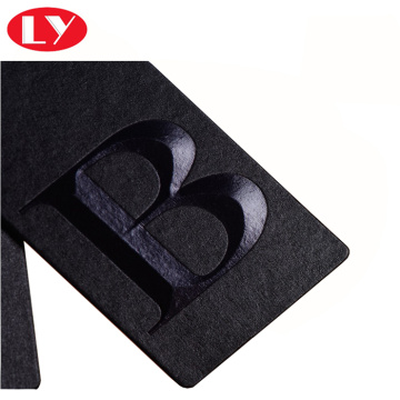 Black color gargments hangtag paper tag